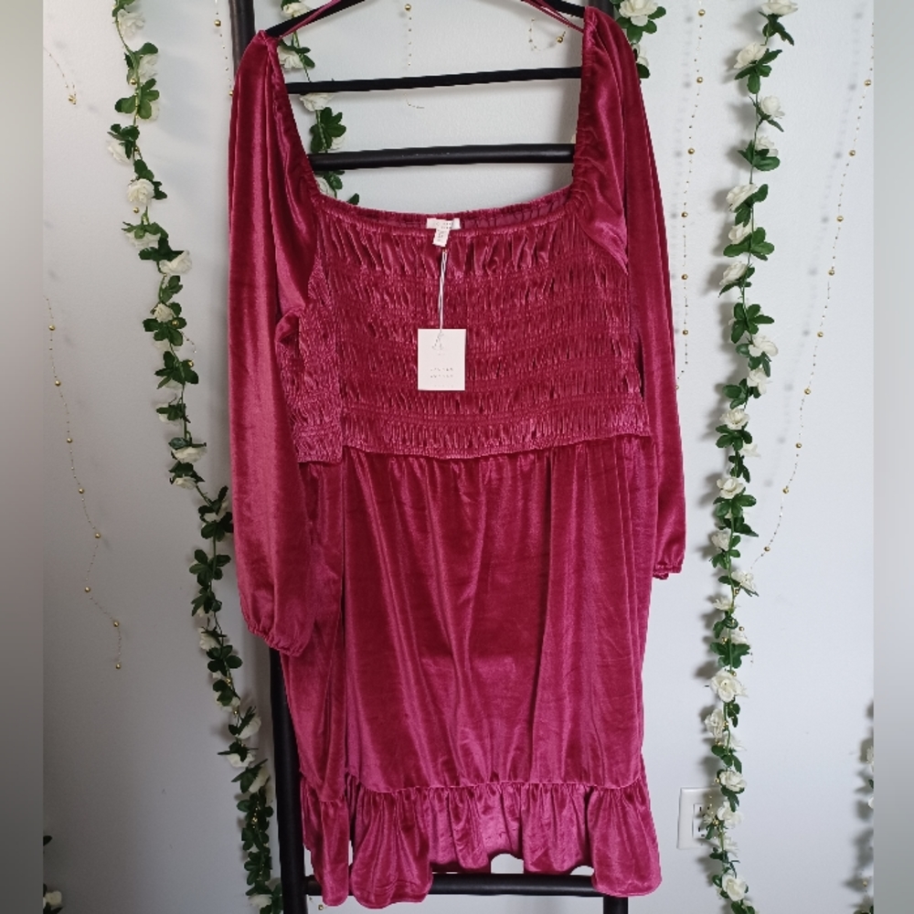 NWT Plus size Velvet Dress